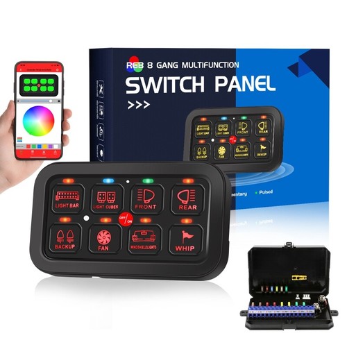 Rgb gang light bar switch - 8,