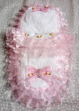 DOLLS PRAM SET SILVER CROSS