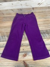 Jumping Beans (4) Purple Girls Solid Legwear Stretch Fleece Jogger Sweat Pants