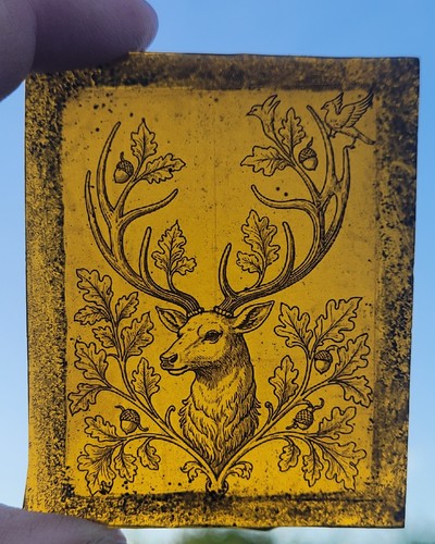 Stained glass stag king kiln - stained,