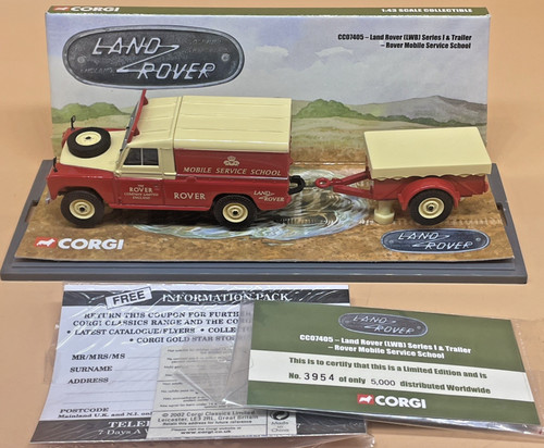 Corgi cc07405 land rover - corgi, lwb