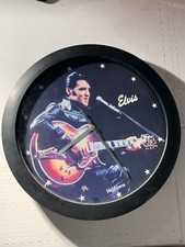 Elvis Presley Quartz Wall Clock - Valdawn, 1993 - 11 inch.