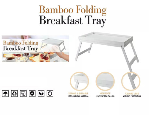 Bamboo bed breakfast serving - bed,
