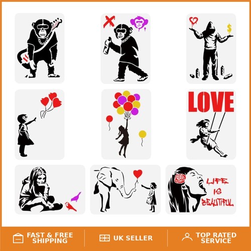 Banksy theme stencil - theme,
