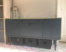 Retro Teak Sideboard 1960s Or 70s - Upcycled With Matt Paint