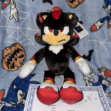 BUILD A BEAR Shadow From Sonic The  Hedgehog 3 Christmas  BNWT NO SOUND 