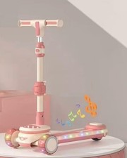 Girls 3 Wheel Light Up Scooter