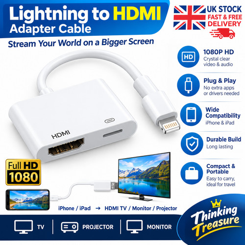 For apple lightening hdmi - apple,