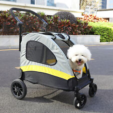 BingoPaw Medium Dog Stroller Buggy Heavy Duty Pet Pram Doggy Pushchair Foldable