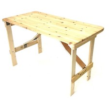 4ft Wooden trestle table folds flat, DIY Table, Exhibition Tables 4ft x 2ft
