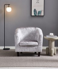 Crush Velvet Tub Chair In