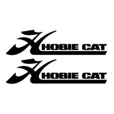 Hobie Cat Stickers Set 860mm x 214mm Sailing Catamaran Boat Sail Decals Hull