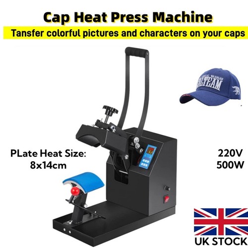 Cap heat press machine 8x14cm - cap,