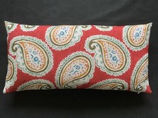 William Yeoward Cushion Cover MONTRACY ROUGE 30 x 60cm (12x24") Linen Paisley