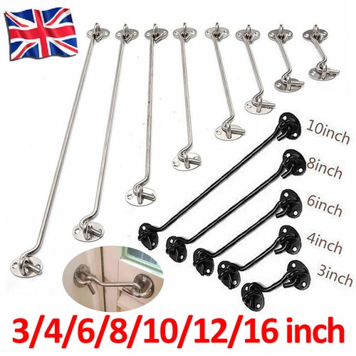 Cabin hook and eye - and, lock