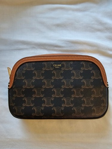 Celine leather handbag with - celine,