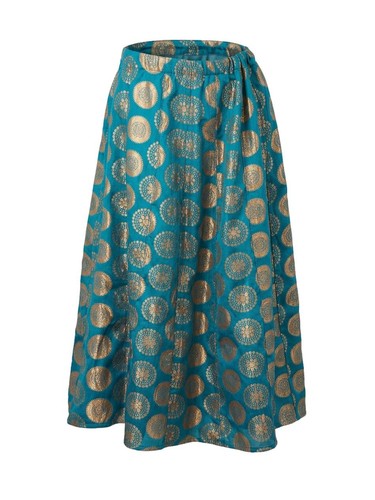 Vintage handmade teal gold - ,