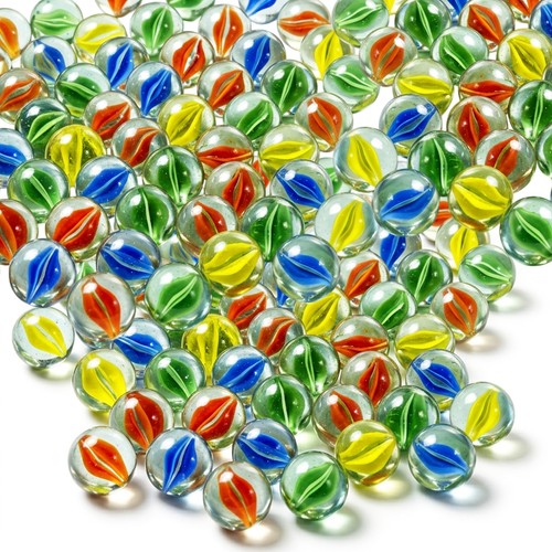 16mm coloured glass marbles - glass,