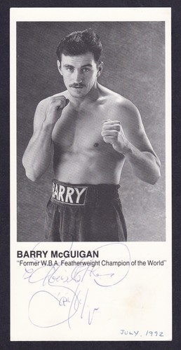 Barry mcguigan world champion - mcguigan,