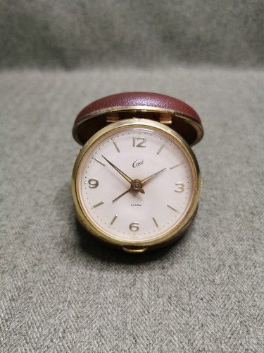 Vintage coral travel - coral, clock