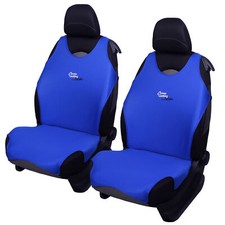 2 Blue Front Car Seat Covers