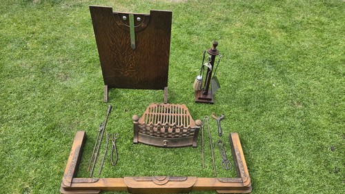 1930s fireplace set cast - 1930s,