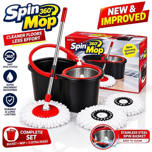 360 spin mop bucket set - spin,