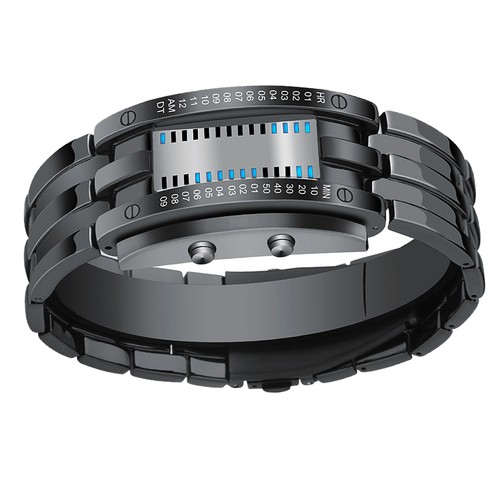 Mens binary watch casual - binary,