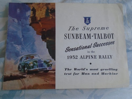 Sunbeam talbot successes - sunbeam,