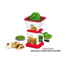 Stainless Steel Chilly & Dry Fruit Cutter Onion Vegetable Nut Chopper