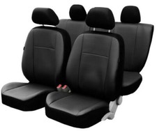 Premium universal faux leather seat covers black for seat IBIZA III (6L1)