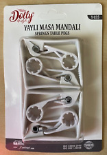 PK OF 4 TABLECLOTH CLIPS/ SPRING LOADED CLAMPS/PEGS-BBQ/GARDEN PATIO TABLE CLOTH