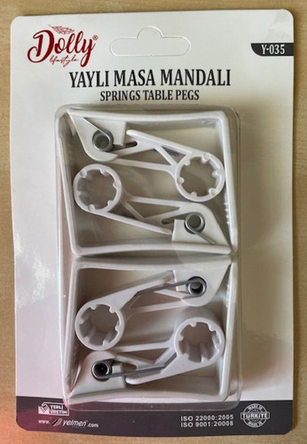 Tablecloth clips - pk, 4