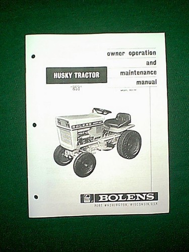 Bolens husky 853 tractor - bolens,