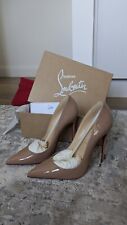Christian Louboutin patent heels- So Kate 120 Nude