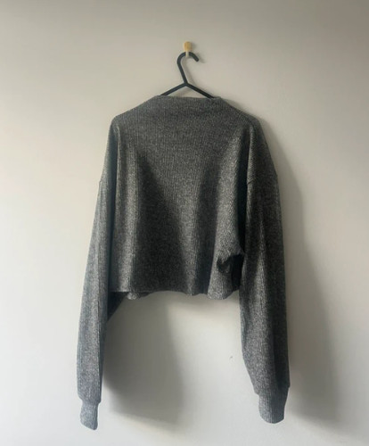 Bershka women grey - high, neck