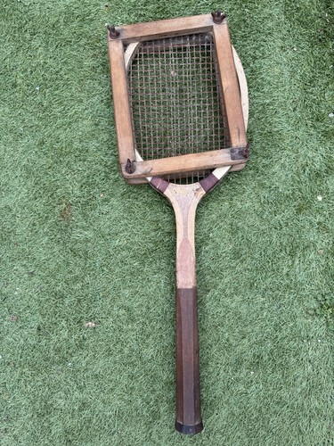 This vintage wooden - , tennis