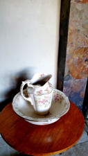 Large Wash Bowl & Ewer Jug Set