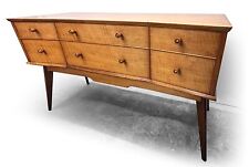 50s 60s retro vintage ALFRED FOX WALNUT DRESSING TABLE or CHEST OF DRAWERS heals