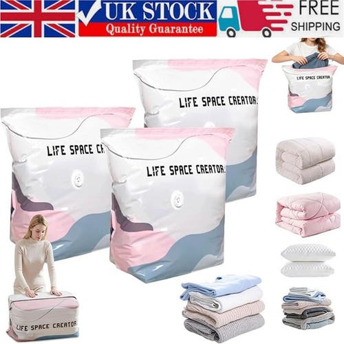 Pump vacuum storage bags - no‑pump,