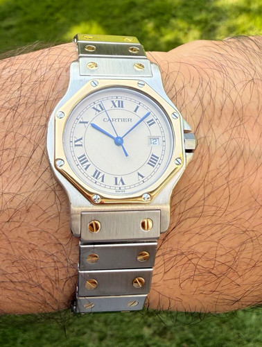Cartier santos two tone - santos, two-tone