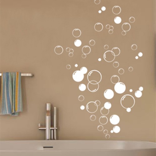 90x bubbles sticker bathroom - 90x,