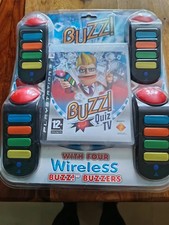 BUZZ QUIZ TV WIRELESS BUZZERS PS3 VGC