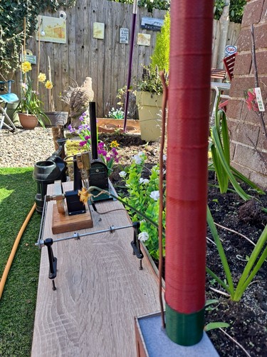 Steam engine with - , single