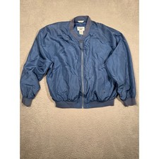 Summa Silk Bomber Jacket Blue