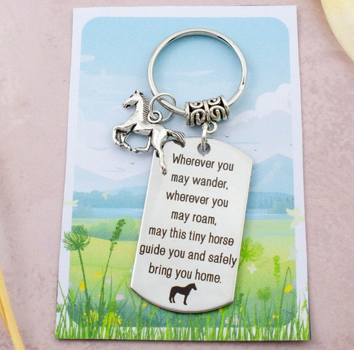 Horse keyring riding - horse, keyring,
