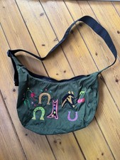 Baggu Jessica Williams Embellished Green Bag