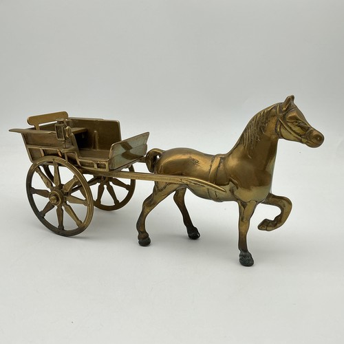 Vintage brass horse - brass, with
