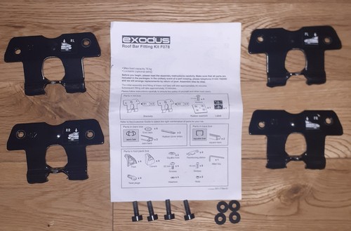 Exodus roof bar fitting kit - exodus,