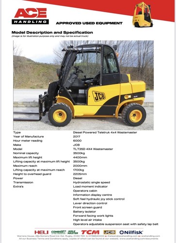 Jcb tlt35d 4x4 4wd - jcb,